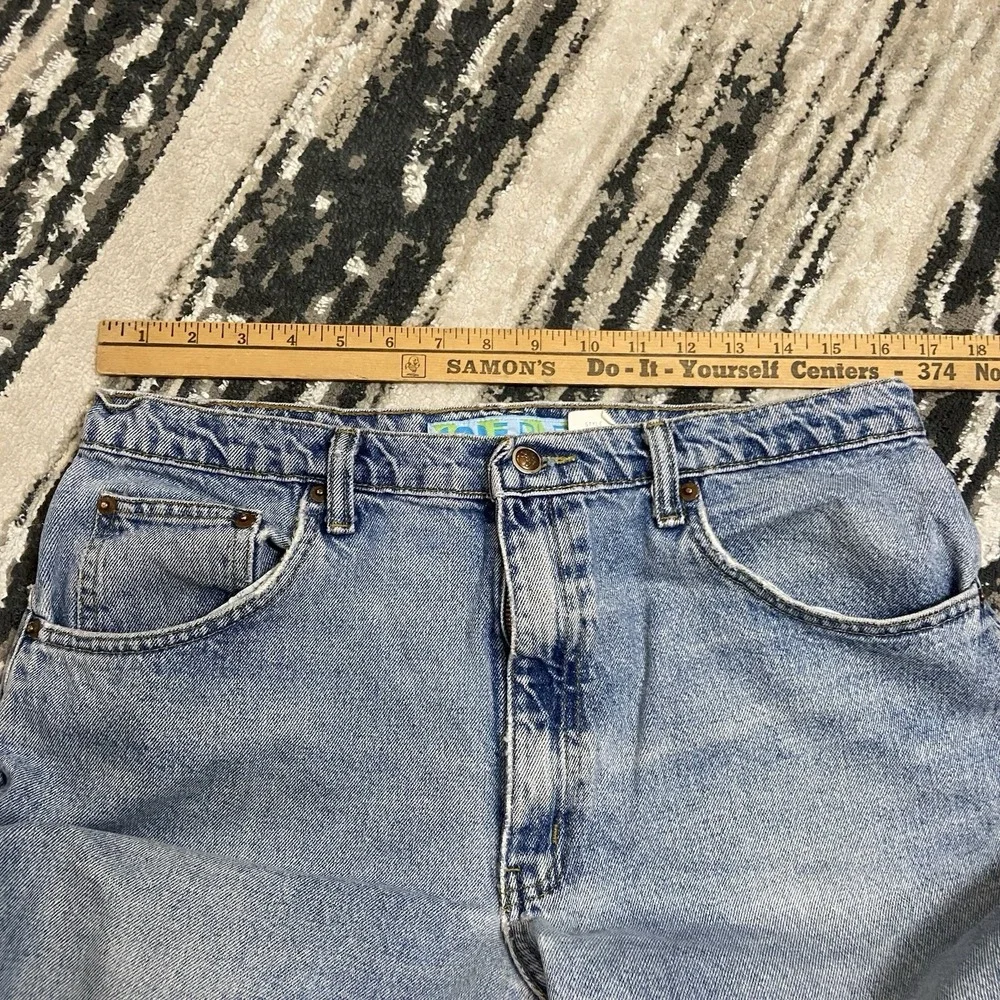 Vintage Code Bleu Jeans 34x32 Washed Blue 90s‎ Made in USA